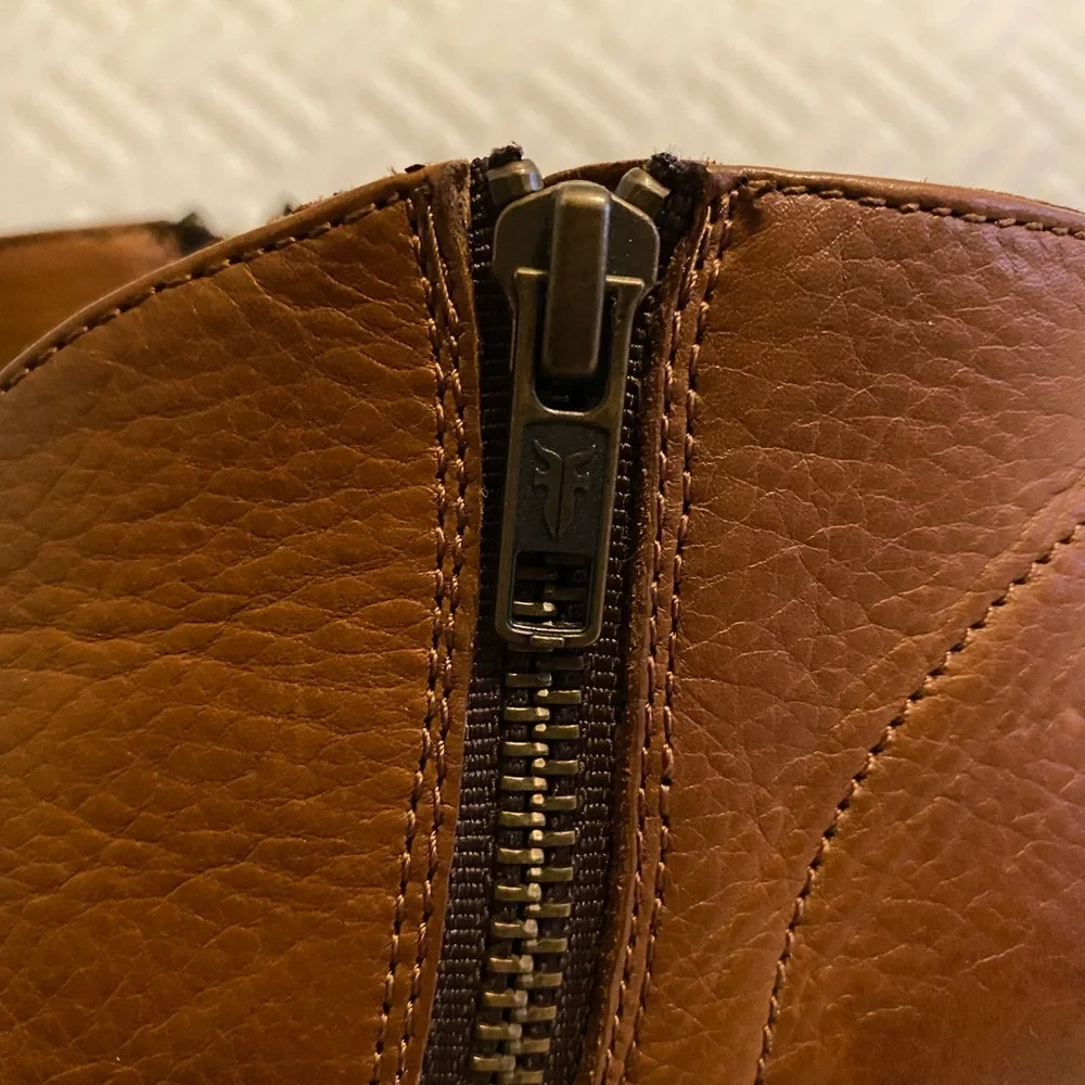 Frye Brown Leather Ankle Boots - Picture 10 of 13